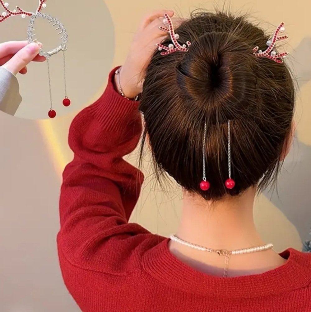 Gemstone Antler Hair jewelry COMB Clasp